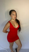 Vestido decote V
