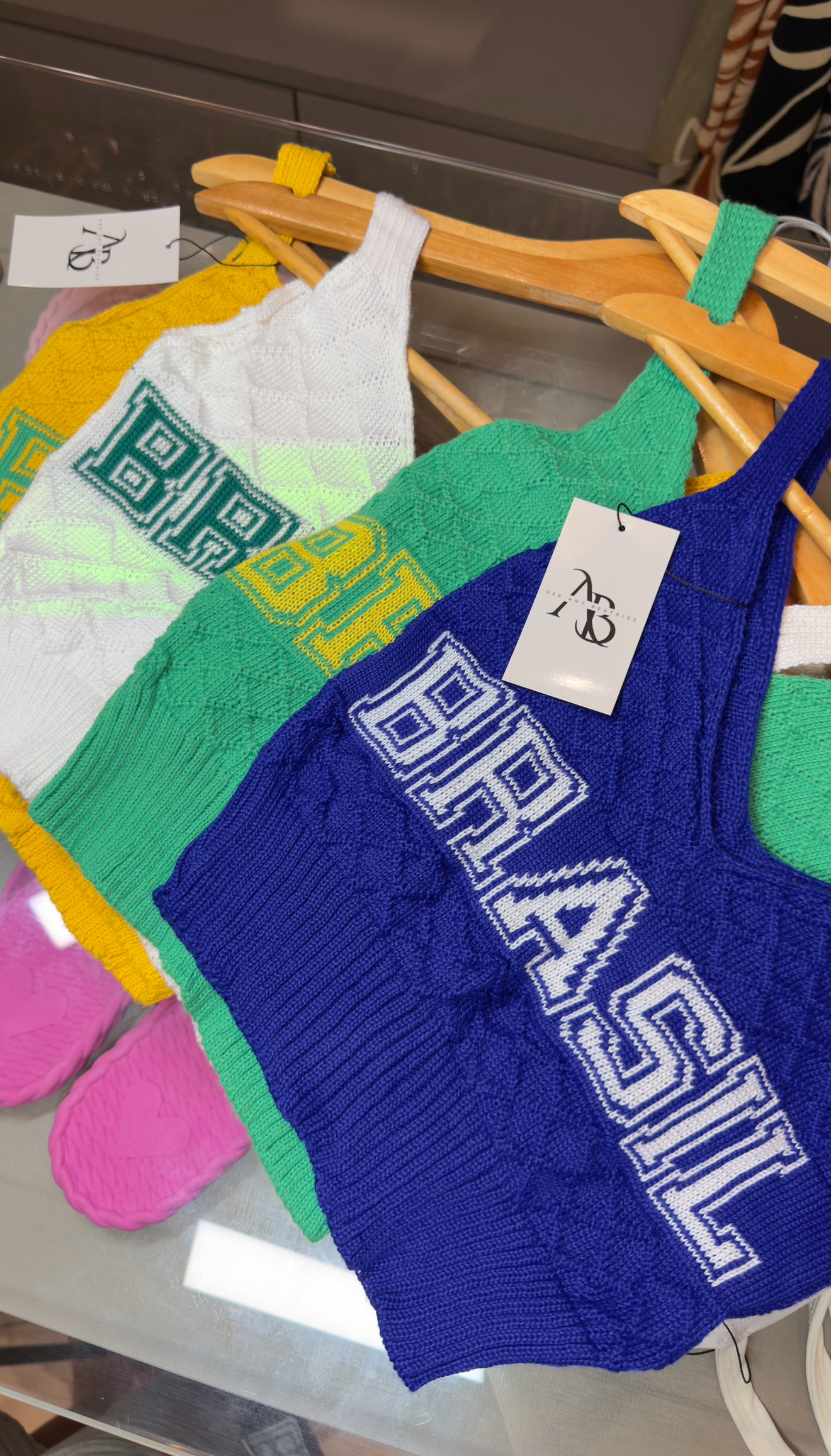 Cropped Brasil tricot